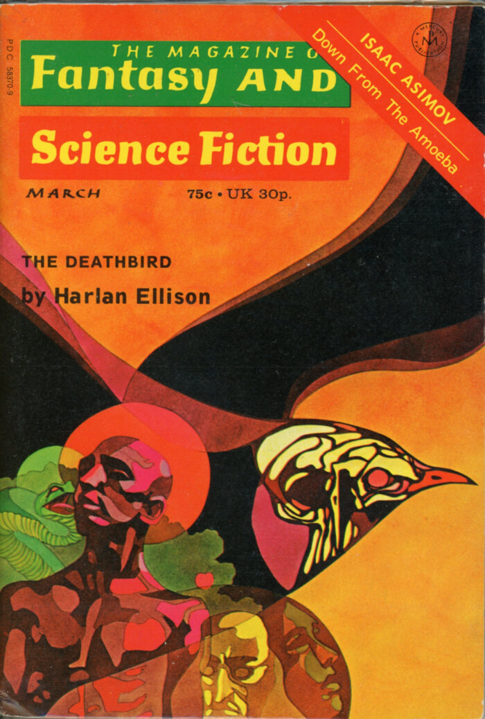 Cover of The Magazine of Fantasy and Science Fiction featuring The Deathbird