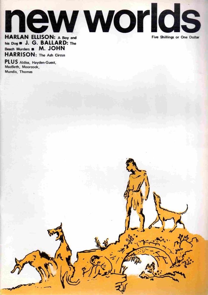 Cover of the issue of New Worlds containing A Boy and His Dog