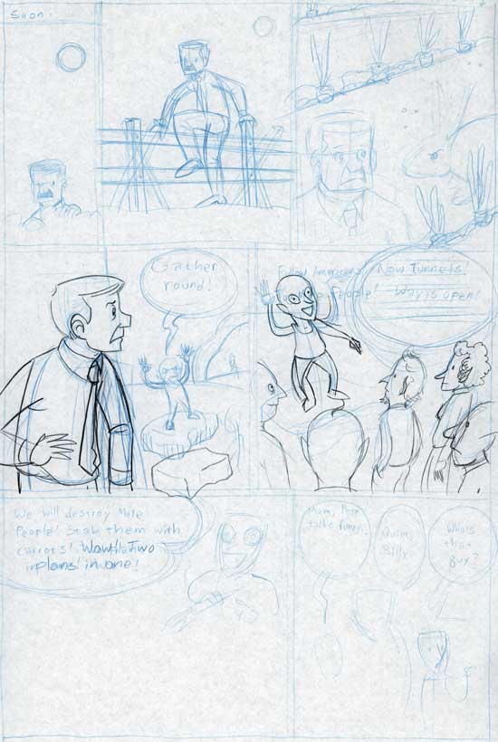 The rough version of page 14.