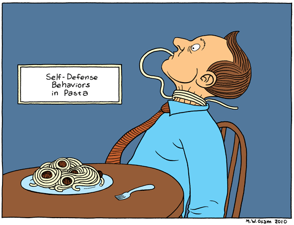 Self Defense Behaviors in Pasta