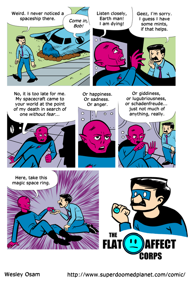 His powers include not reacting to things.