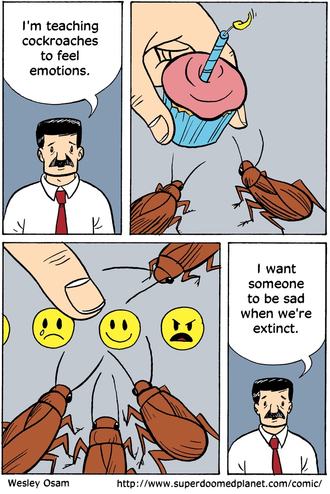 Comic Strip--Roach Emotions