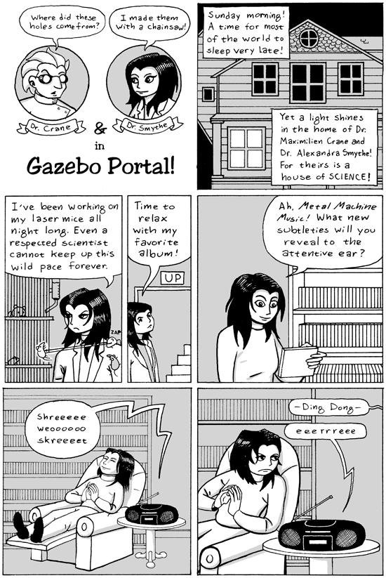 A portal! In a gazebo!