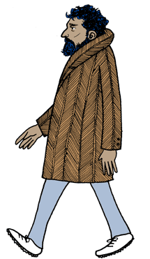 Man in Fur Coat